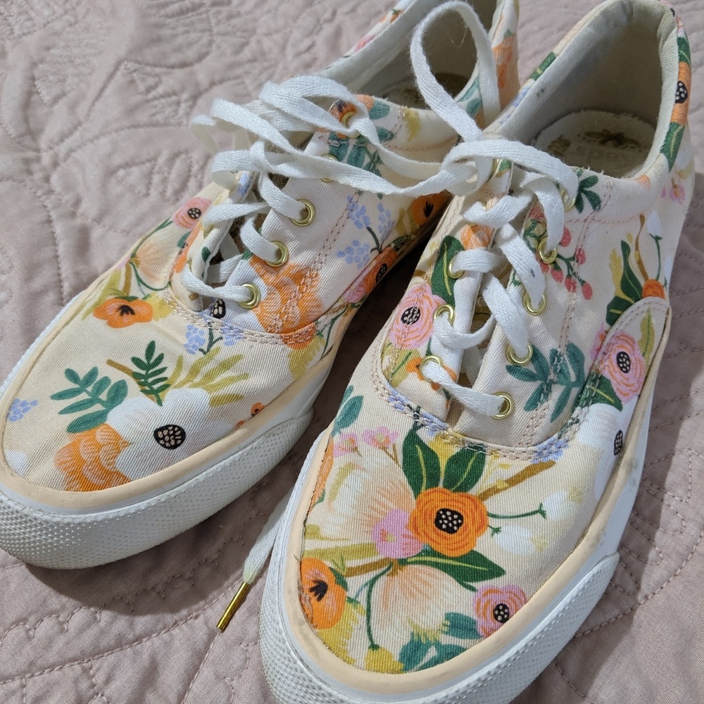 Rifle Paper Co Floral Tennis Shoes